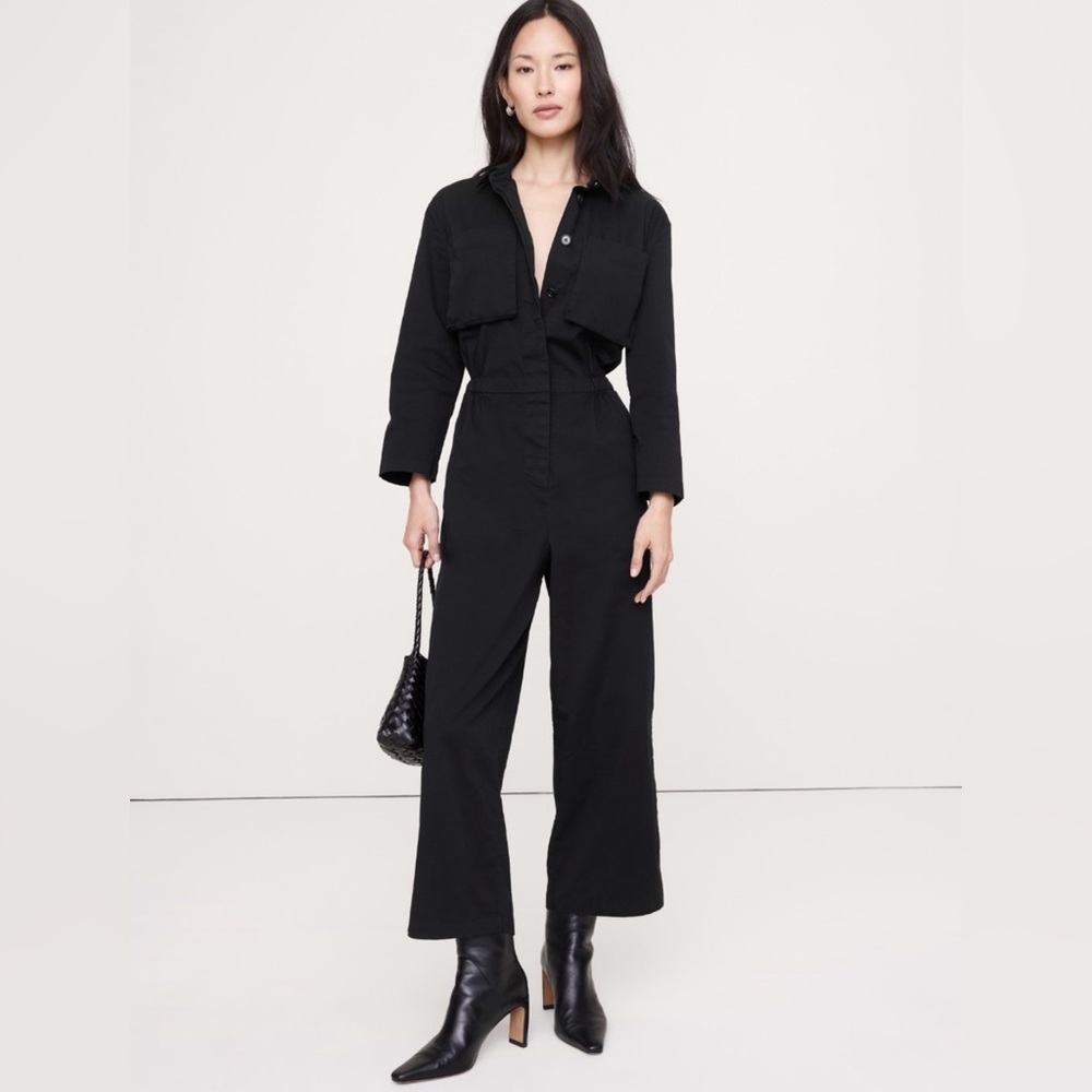 NEW! Banana Republic Stretch cotton Black Boilersuit - Size Small (#873199) 🪗